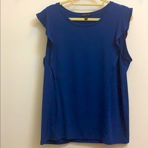 Sleeveless dark blue Banana Republic top